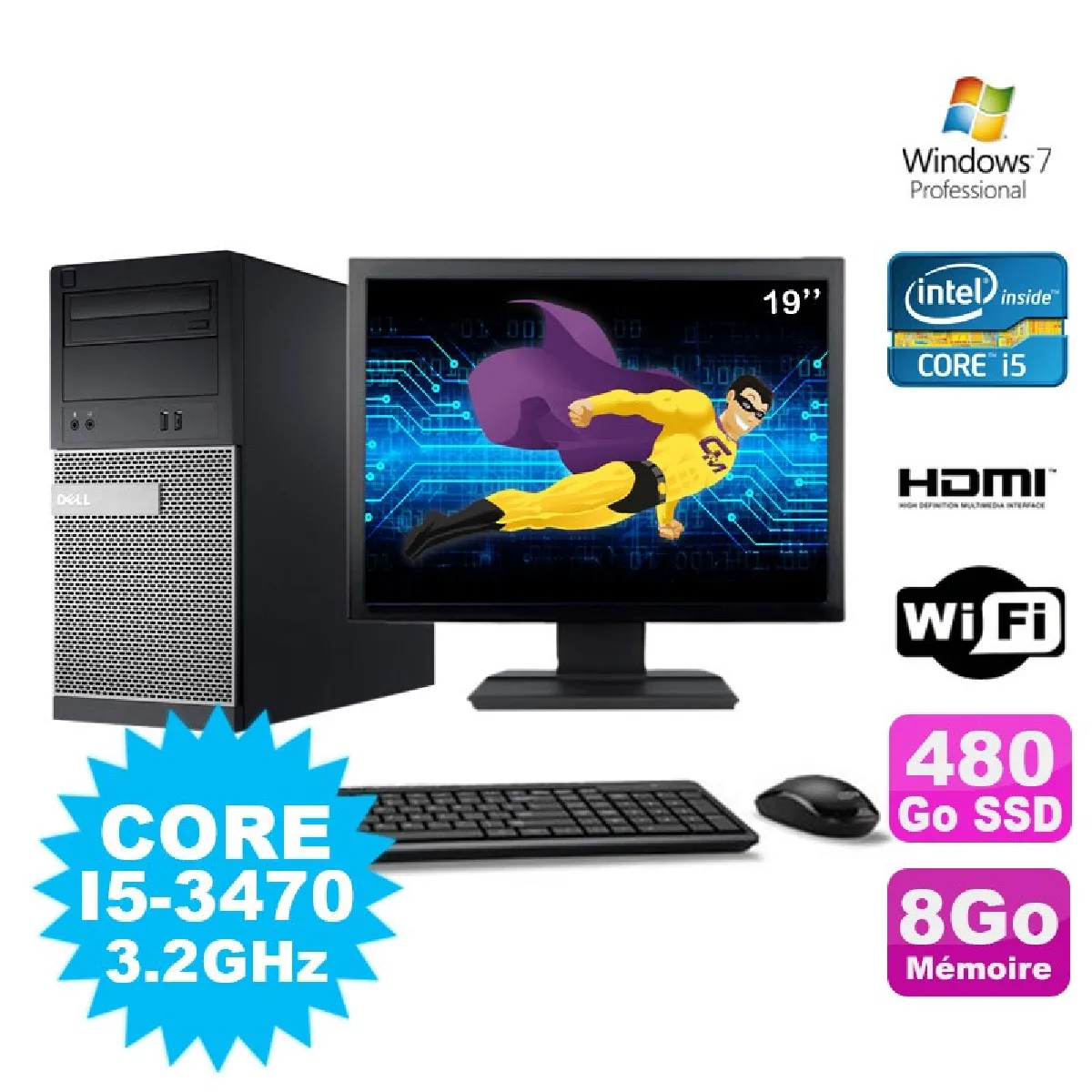 Dell OptiPlex 3010 MT État correct - Dell reconditionné disponible sur Rue du Commerce Seconde Vie